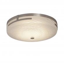 Justice Design Group FSN-8995-WEVE-CROM - Atlas 16&#34; LED Round Flush-Mount