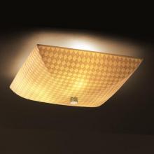 Justice Design Group PNA-9671-25-CHKR-CROM-LED-3000 - 18&#34; Semi-Flush Bowl w/ Fluorescent Lamping