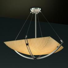 Justice Design Group PNA-9727-25-PLET-MBLK-LED-6000 - 48&#34; Pendant Bowl w/ Crossbar