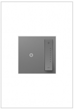 Legrand ADTP4FBL3PM4 - adorne® 0-10V sofTap® Dimmer, Magnesium, with Microban®