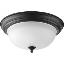 Progress P3925-80 - Two-Light Dome Glass 13-1/4&#34; Close-to-Ceiling