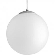 Progress P4403-29 - Opal Globes Collection One-Light White Glass Modern Pendant Light