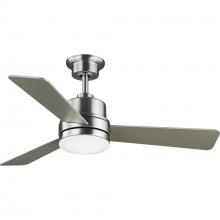 Progress P2555-0930K - Trevina II Collection 44&#34; Three-Blade Brushed Nickel Ceiling Fan