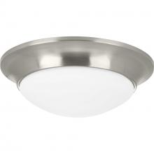 Progress P350146-009 - One-Light 11-1/2&#34; Etched Glass Flush Mount