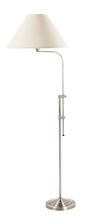 CAL Lighting BO-216-BS - 67.5&#34; Height Metal Floor Lamp in Brushed Steel