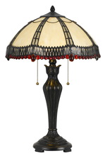 CAL Lighting BO-2646TB - 60W X 2 TIFFANY TABLE LAMP