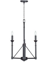 CAL Lighting FX-3516/3 - 25.5&#34; Inch Three Light Chandelier in Industrial Bronze