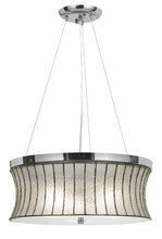 CAL Lighting FX-3546/1P - 47&#34; Inch Tall Glass Pendant in Chrome Finish