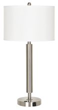 CAL Lighting LA-2004NS-1RBS - 30&#34; Tall Metal Table Lamp in Brushed Steel