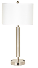 CAL Lighting LA-2004NS-2RBS - 30&#34; Tall Metal Table Lamp in Brushed Steel