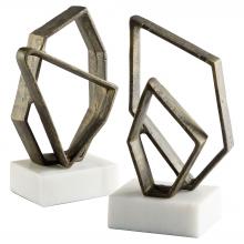 Cyan Designs 11508 - Euclid Bookends|Wht|Brnz