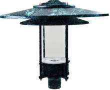 Dabmar GM510-VG-LED20 - LARGE HAT TOP POST LIGHT FIXTURE LED 20W 85-265V