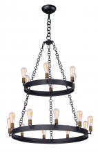 Maxim 26277BKNAB - Noble-Multi-Tier Chandelier