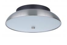 Craftmade X6813-FBBNK-LED - Soul 1 Light 12.5&#34; LED Flushmount in Flat Black/Brushed Polished Nickel