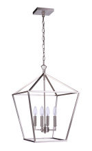 Craftmade 56335-BNK - Flynt II 4 Light 16&#34; Foyer in Brushed Polished Nickel