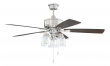 Craftmade KTE52BNK5 - 52&#34; Kate in Brushed Polished Nickel w/ Driftwood/Grey Walnut Blades