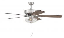 Craftmade P101BNK5-52DWGWN - 52&#34; Pro Plus 101 in Brushed Polished Nickel w/ Driftwood/Grey Walnut Blades