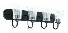  50404-FB - Gwyneth 4 Light Vanity in Flat Black