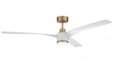  PHB60SB3 - 60" Phoebe in Satin Brass w/ White Blades