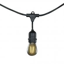 Bulbrite 810128 - STRING15/E26/BLACK-LED2S14-KT