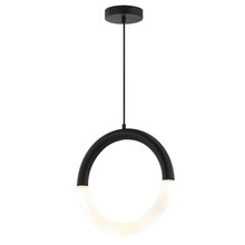 Justice Design Group ACR-4207-FRST-MBLK - Revolve 18&#34; LED Pendant