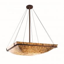 Justice Design Group ALR-9797-25-DBRZ - 48&#34; Square Pendant Bowl w/ Ring