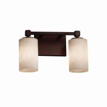 Justice Design Group CLD-8422-10-DBRZ - Tetra 2-Light Bath Bar