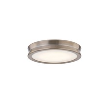 Justice Design Group FSN-4180-OPAL-BRSS - Bevel 8.5&#34; LED Flush-Mount