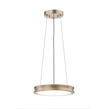 Justice Design Group FSN-4191-OPAL-BRSS - Bevel 12&#34; LED Pendant