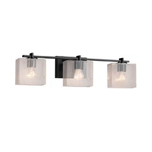 Justice Design Group FSN-8443-55-SEED-MBLK - Era 3-Light Bath Bar