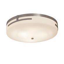 Justice Design Group FSN-8998-OPAL-CROM - Atlas 19&#34; LED Round Flush-Mount