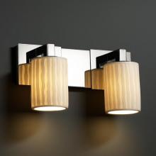 Justice Design Group POR-8922-10-BANL-CROM - Modular 2-Light Bath Bar