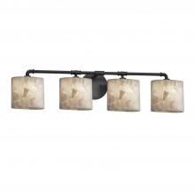 Justice Design Group ALR-8464-30-MBLK - Bronx 4-Light Bath Bar