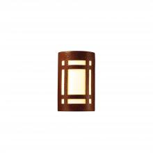 Justice Design Group CER-5485-HMCP-LED1-1000 - Small ADA LED Craftsman Window - Open Top & Bottom