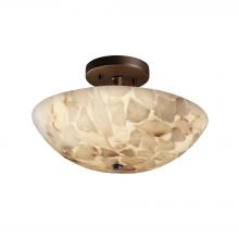 Justice Design Group ALR-9690-35-DBRZ-LED2-2000 - 14&#34; LED Semi-Flush Bowl