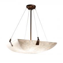 Justice Design Group CLD-9642-25-DBRZ-LED5-5000 - 24" LED Pendant Bowl w/ Tapered Clips