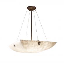 Justice Design Group CLD-9662-25-DBRZ-F4-LED5-5000 - 24" LED Pendant Bowl w/ Large Square w/ Point Finials