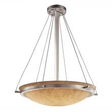 Justice Design Group CLD-9692-35-NCKL-LED5-5000 - 24&#34; LED Pendant Bowl w/ Ring