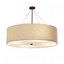 Justice Design Group FAB-9599-CREM-DBRZ - Classic 60&#34; Drum Pendant