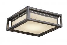 Justice Design Group FSN-7629W-OPAL-NCKL - Bayview 12&#34; LED Flush-Mount (Outdoor)