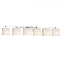 Justice Design Group FSN-8436-55-OPAL-CROM - Regency 6-Light Bath Bar