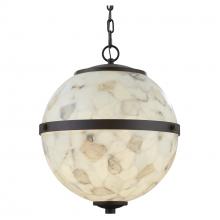 Justice Design Group ALR-8040-DBRZ-LED4-2800 - Imperial 17&#34; LED Hanging Globe
