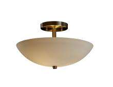 Justice Design Group FSN-9690-35-OPAL-NCKL-LED2-2000 - 14&#34; LED Semi-Flush Bowl