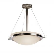 Justice Design Group FSN-9691-35-OPAL-NCKL-LED3-3000 - 18&#34; LED Pendant Bowl w/ Ring