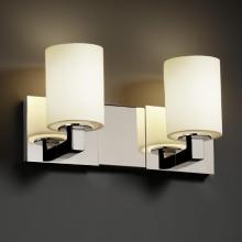 Justice Design Group FSN-8922-40-OPAL-ABRS - Modular 2-Light Bath Bar