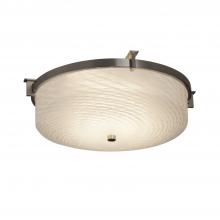 Justice Design Group FSN-8985-WEVE-NCKL-LED2-1400 - Era 14&#34; Round LED Flush-Mount