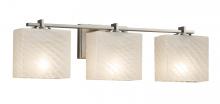  FSN-8443-55-WEVE-NCKL - Era 3-Light Bath Bar