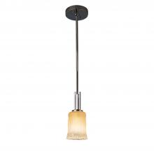 Justice Design Group GLA-8445-16-GLDC-CROM-LED1-700 - Era 1-Light LED Mini-Pendant