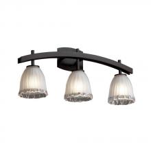 Justice Design Group GLA-8593-16-WTFR-DBRZ - Archway 3-Light Bath Bar