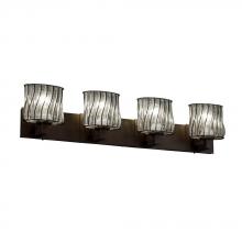 Justice Design Group WGL-8924-10-SWCB-CROM - Modular 4-Light Bath Bar